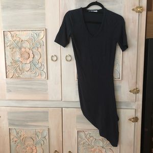 T Alexander Wang Grey Asymmetrical Dress Sz S